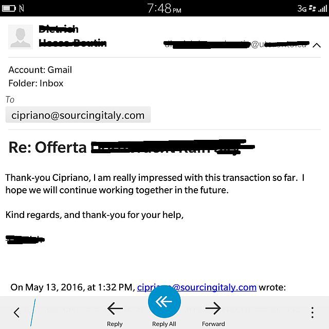SourcingItaly Feedback Opinions Testimonials SourcingItaly Feedback Opinions Testimonials