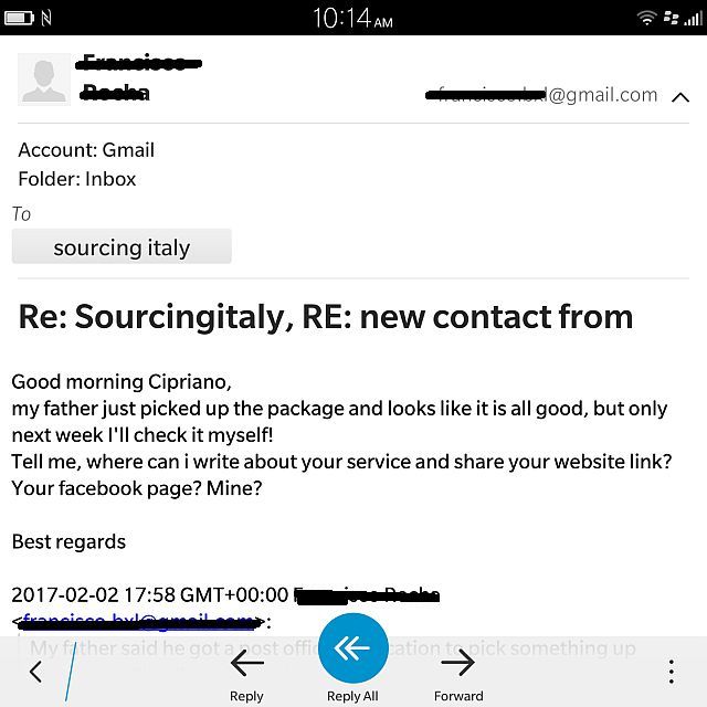 SourcingItaly Feedback Opinions Testimonials SourcingItaly Feedback Opinions Testimonials