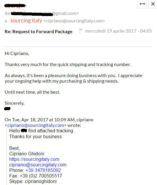 SourcingItaly Feedback Opinions Testimonials SourcingItaly Feedback Opinions Testimonials