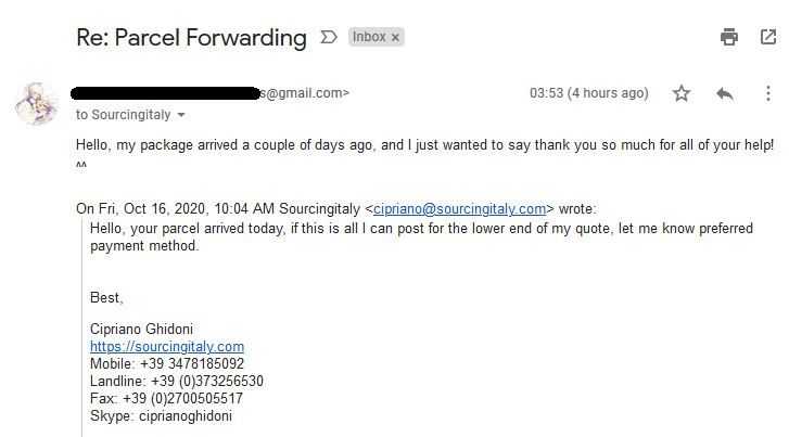 SourcingItaly Feedback Opinions Testimonials SourcingItaly Feedback Opinions Testimonials