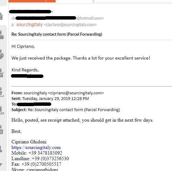 SourcingItaly Feedback Opinions Testimonials SourcingItaly Feedback Opinions Testimonials