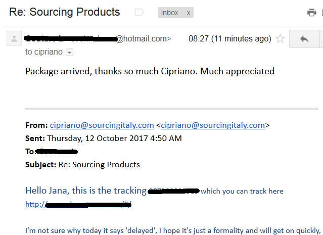 SourcingItaly Feedback Opinions Testimonials SourcingItaly Feedback Opinions Testimonials