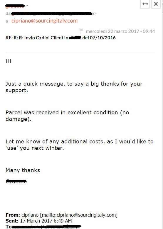 SourcingItaly Feedback Opinions Testimonials SourcingItaly Feedback Opinions Testimonials