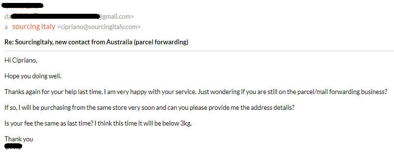 SourcingItaly Feedback Opinions Testimonials SourcingItaly Feedback Opinions Testimonials