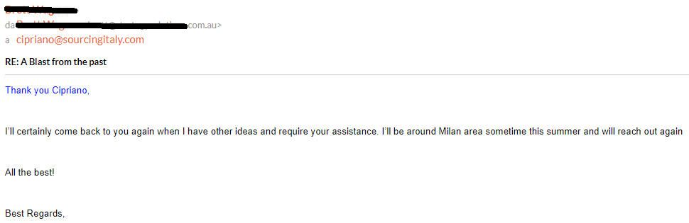 SourcingItaly Feedback Opinions Testimonials SourcingItaly Feedback Opinions Testimonials