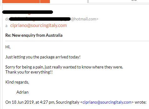 SourcingItaly Feedback Opinions Testimonials SourcingItaly Feedback Opinions Testimonials