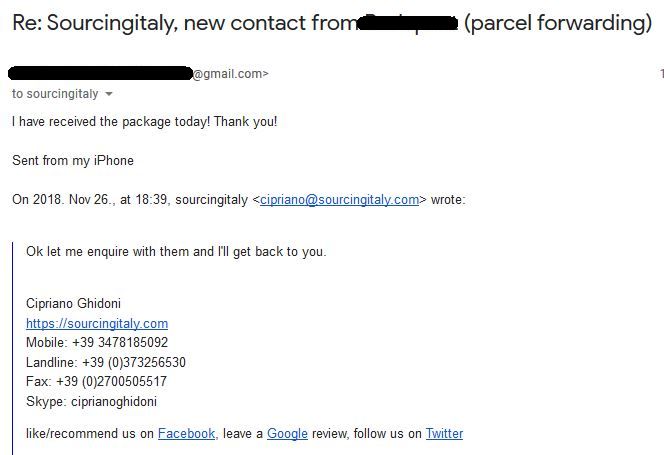 SourcingItaly Feedback Opinions Testimonials SourcingItaly Feedback Opinions Testimonials