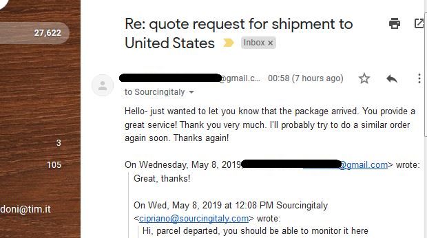 SourcingItaly Feedback Opinions Testimonials SourcingItaly Feedback Opinions Testimonials