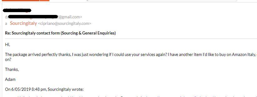 SourcingItaly Feedback Opinions Testimonials SourcingItaly Feedback Opinions Testimonials