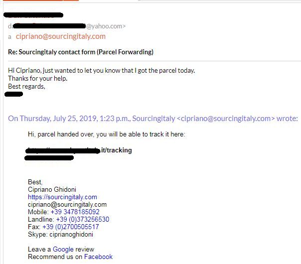 SourcingItaly Feedback Opinions Testimonials SourcingItaly Feedback Opinions Testimonials