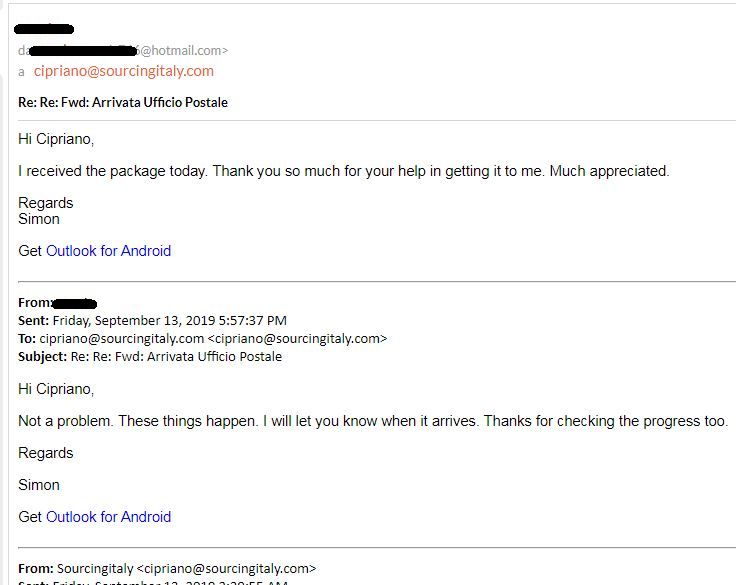 SourcingItaly Feedback Opinions Testimonials SourcingItaly Feedback Opinions Testimonials