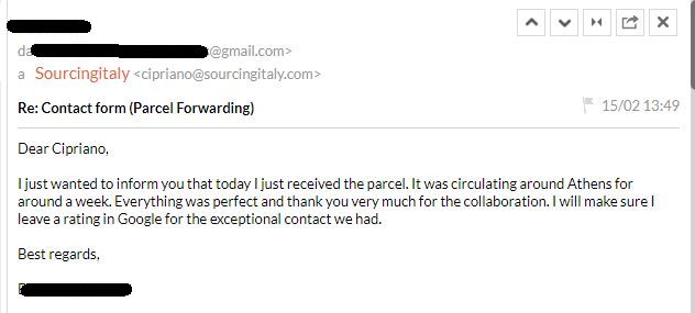 SourcingItaly Feedback Opinions Testimonials SourcingItaly Feedback Opinions Testimonials