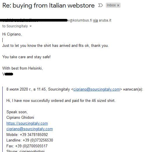 SourcingItaly Feedback Opinions Testimonials SourcingItaly Feedback Opinions Testimonials