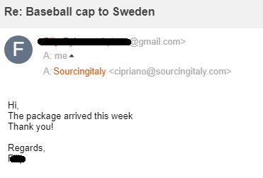 SourcingItaly Feedback Opinions Testimonials SourcingItaly Feedback Opinions Testimonials