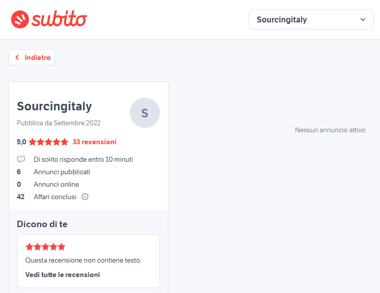 Purchasing Italian Subito.it